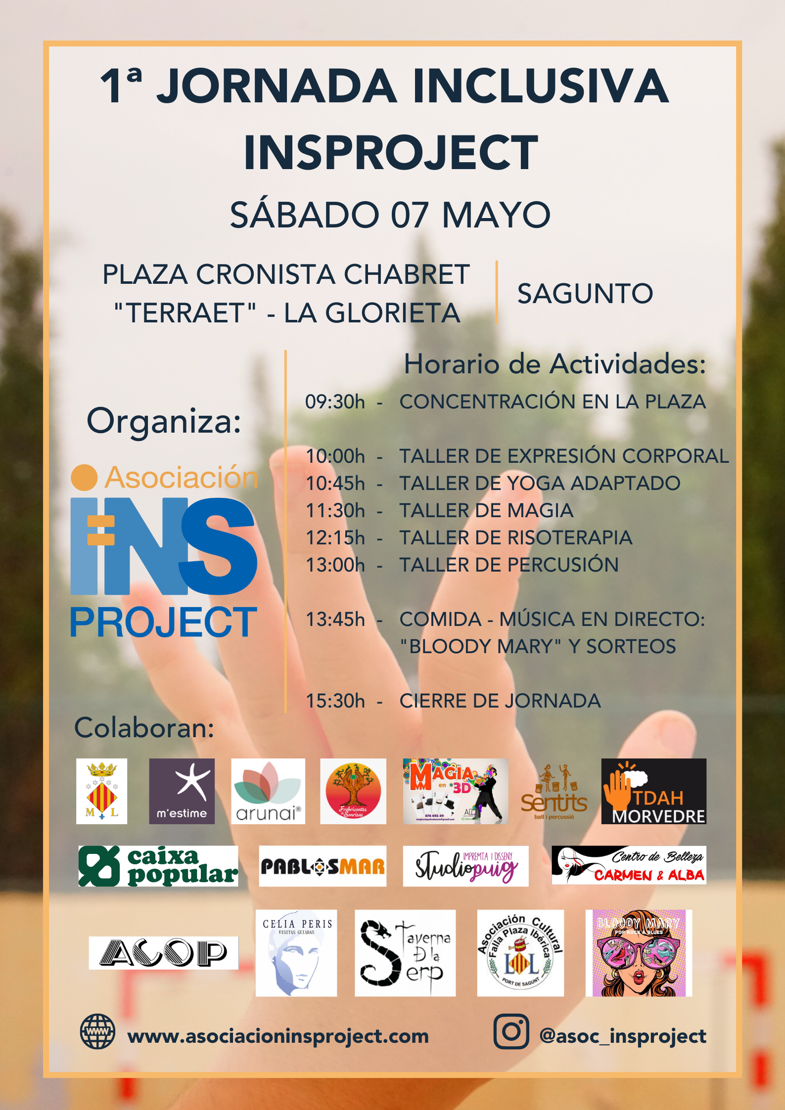La Asociación Insproject propone una jornada de actividades inclusivas para el sábado La Asociación Insproject propone una jornada de actividades inclusivas para el sábado