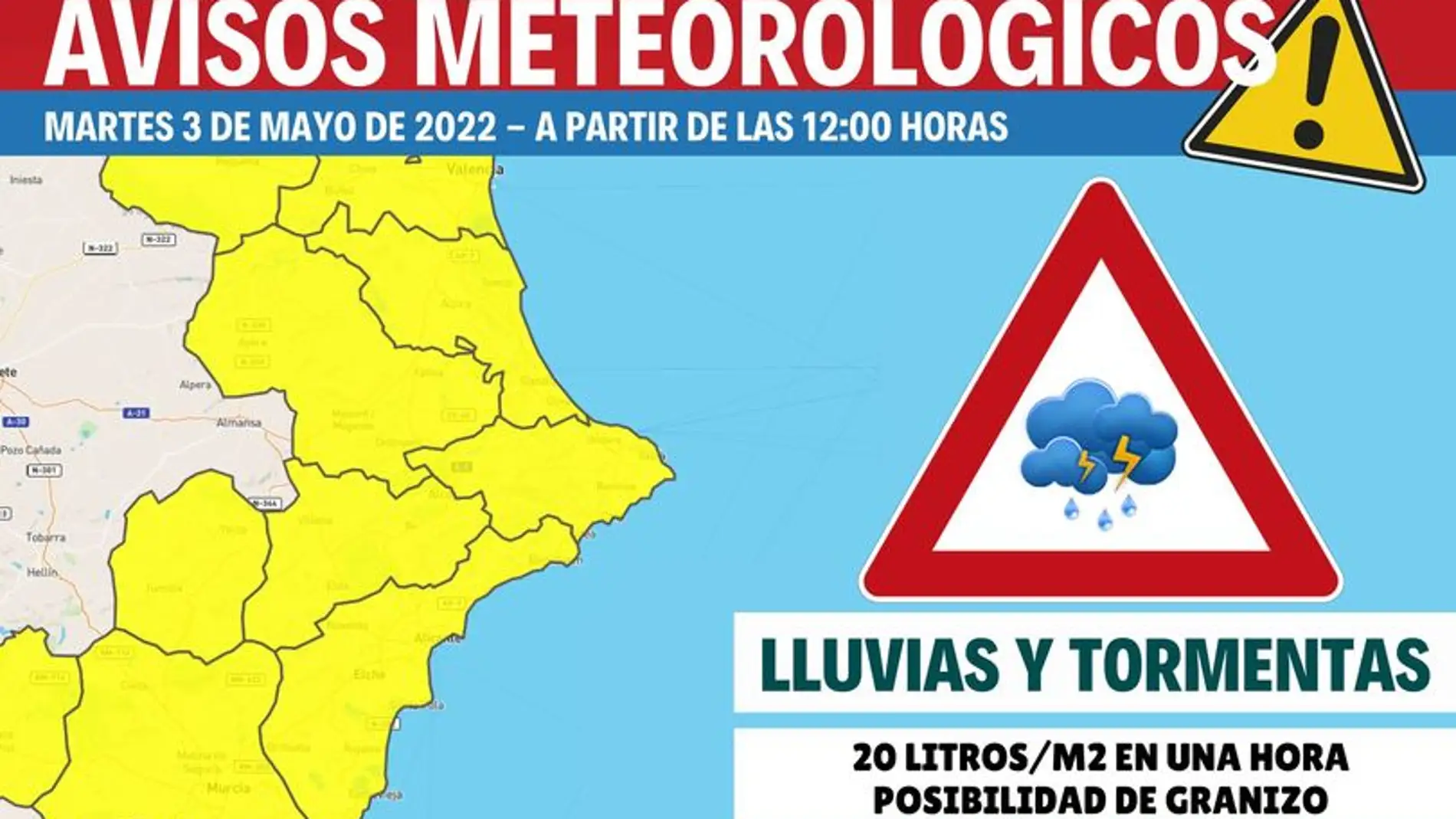 Desde Proyecto Mastral nos avisan sobre la posibilidad de lluvias y tormentas con nivel amarillo     
