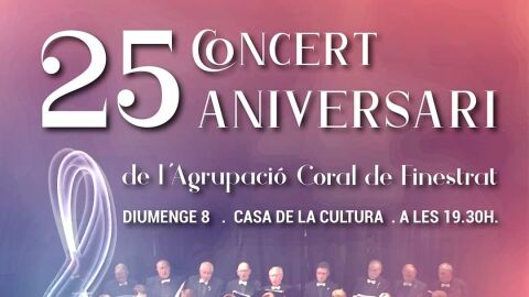 La Agrupaci&oacute; Coral de Finestrat celebra su 25 aniversario.