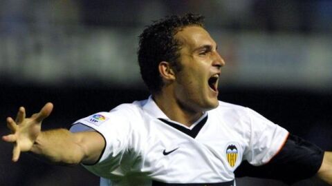 Baraja celebra sus goles ante el Espanyol
