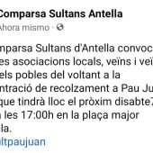Concentración Indulto