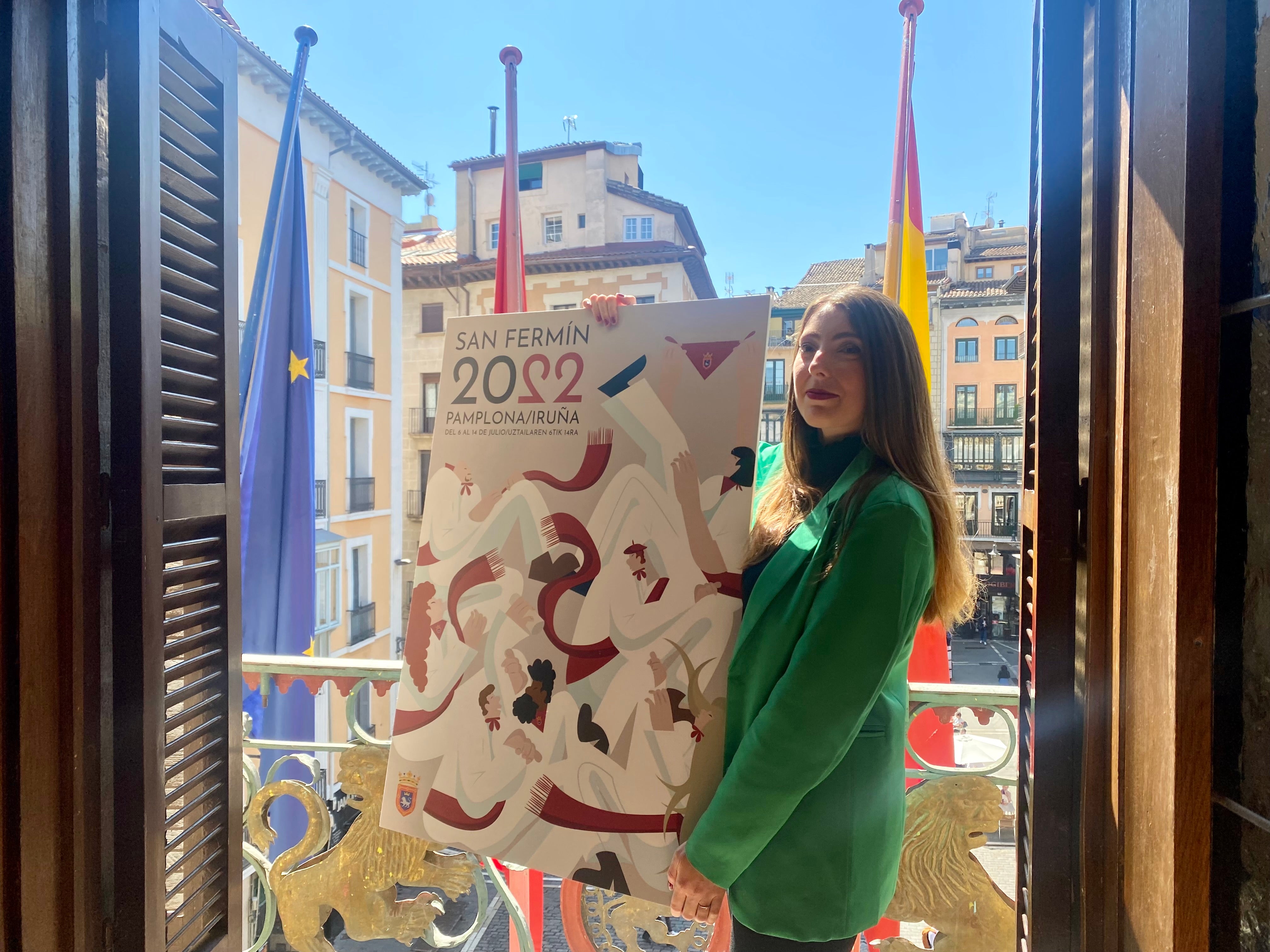 Olaia Merino: "Quiero que todo el mundo se sienta identificado con el cartel" Olaia Merino: "Quiero que todo el mundo se sienta identificado con el cartel"