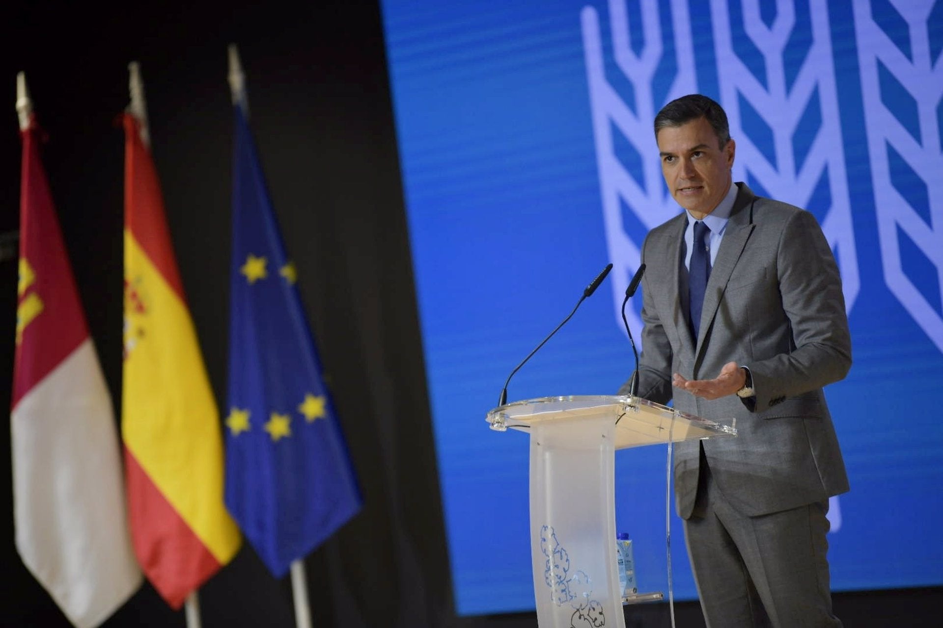 Pedro Sánchez anuncia en Ciudad Real 800 millones extra para el sector agroalimentario orientados a mejorar la gestión del agua Pedro Sánchez anuncia en Ciudad Real 800 millones extra para el sector agroalimentario orientados a mejorar la gestión del agua