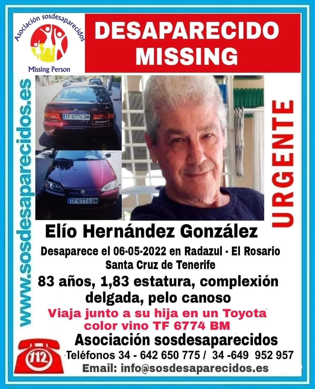 Hallan muertos en un acantilado a un padre y su hija desaparecidos en Tenerife Hallan muertos en un acantilado a un padre y su hija desaparecidos en Tenerife