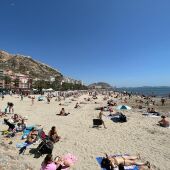 Imagen de la playa del Postiguet de Alicante