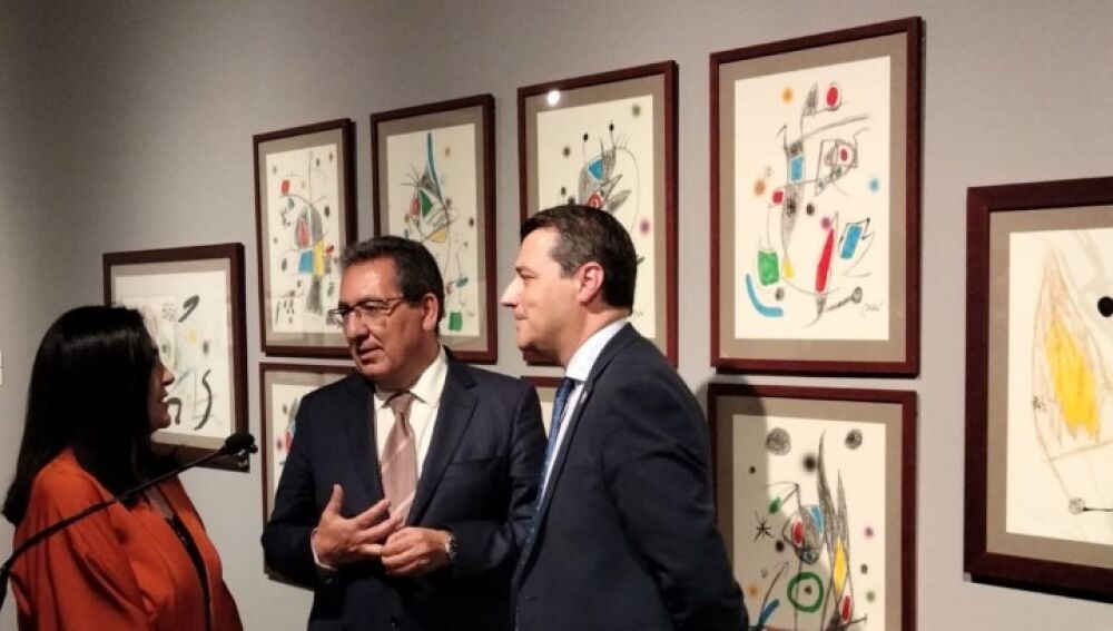 Acto de presentación de la exposición Dalí Picasso Miró. Conquistar los sueños' en la Fundación Cajasol