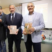 El Presidente de las Cortes de Castilla y León, Carlos Pollán, con el vicerrector Isidoro Martínez y el director de La nueva Crónica, en la presentación del libro El Presidente de las Cortes de Castilla y León, Carlos Pollán, con el vicerrector Isidoro Martínez y el director de La nueva Crónica, en la presentación del libro