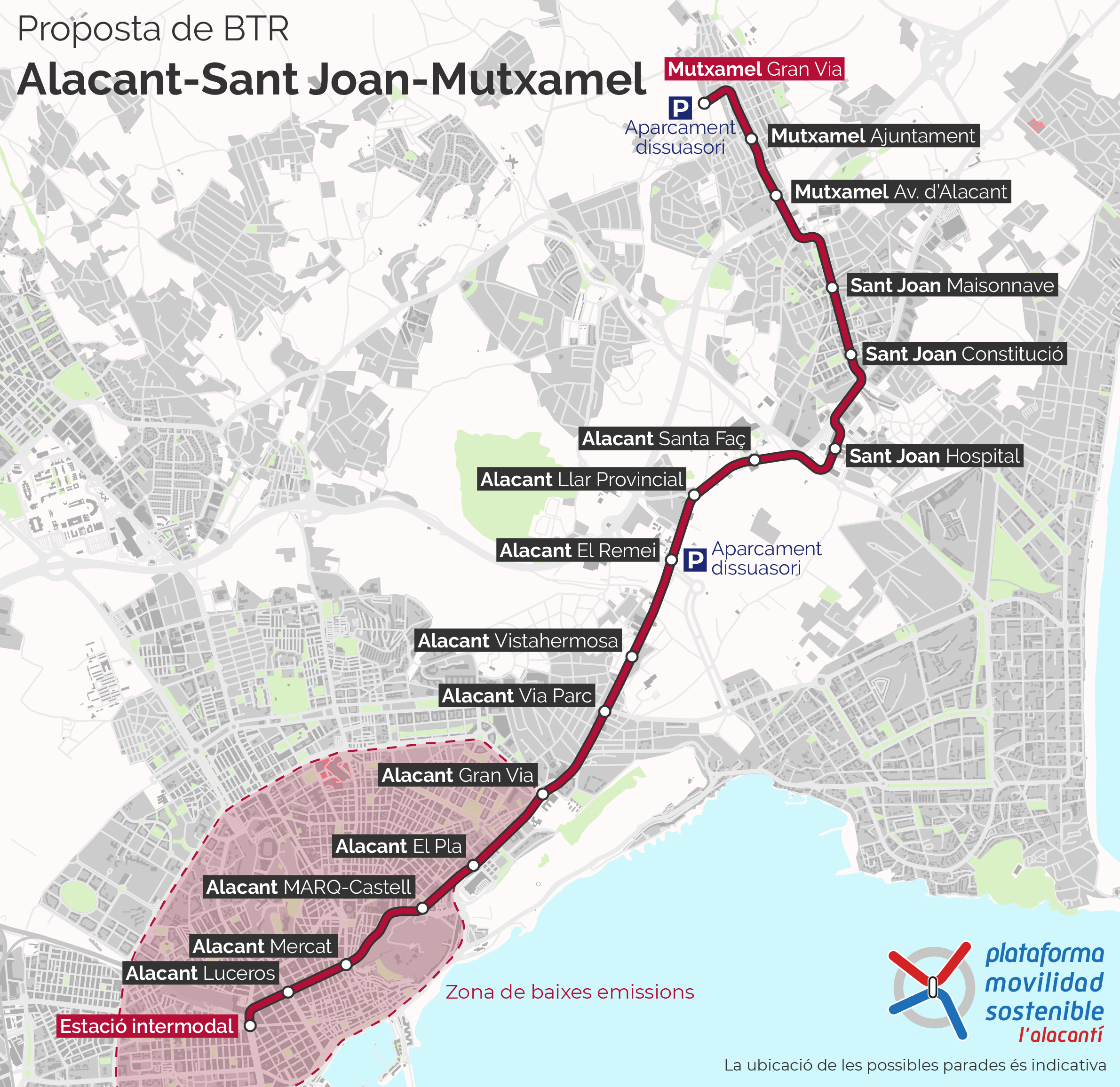 Movilidad Sostenible prefiere un bus exprés por la avenida de Dénia antes que una línea del TRAM hasta Sant Joan y Mutxamel Movilidad Sostenible prefiere un bus exprés por la avenida de Dénia antes que una línea del TRAM hasta Sant Joan y Mutxamel