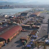 Terminal de contenedores del Puerto de Gijón