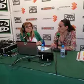 Eva Masías durante la entrevista en Onda Cero Eva Masías durante la entrevista en Onda Cero