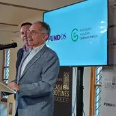 Estanislao de Luis Calabuig presentando el Día Contra el Cáncer Estanislao de Luis Calabuig presentando el Día Contra el Cáncer