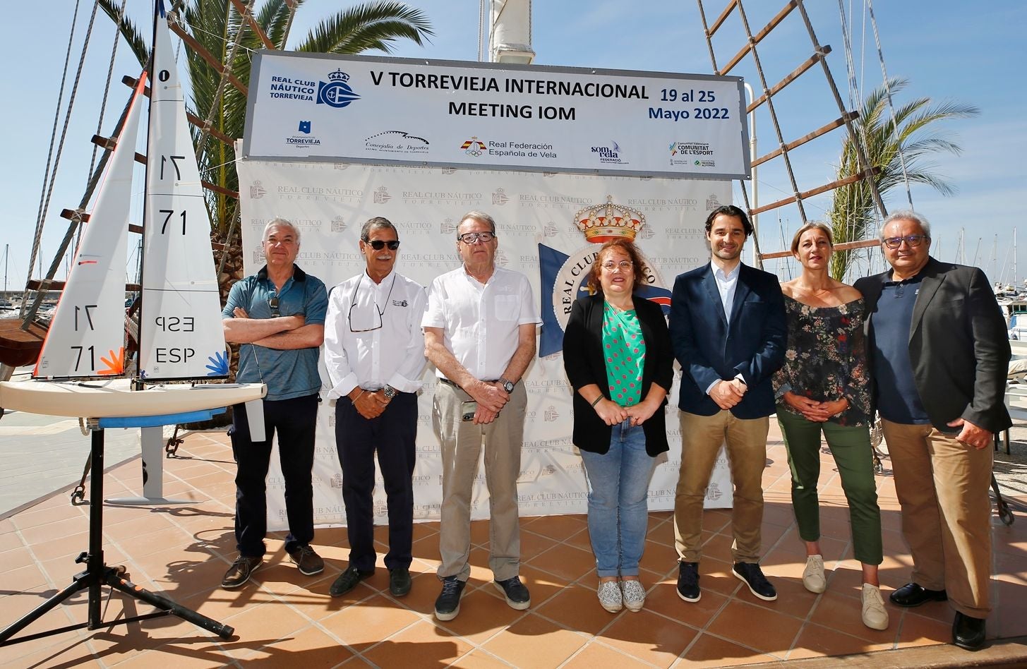Presentación del V Torrevieja International Meeting IOM en el Real Club Náutico Torrevieja Presentación del V Torrevieja International Meeting IOM en el Real Club Náutico Torrevieja