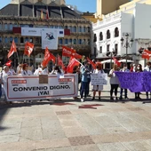 Concentración de protesta de las trabajadoras de ayuda a domicilio Concentración de protesta de las trabajadoras de ayuda a domicilio