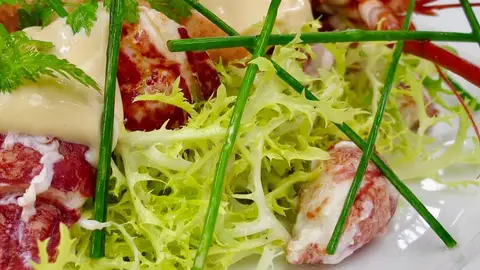 Receta de Robin Food de ensalada de bogavante con salsa rosa Receta de Robin Food de ensalada de bogavante con salsa rosa
