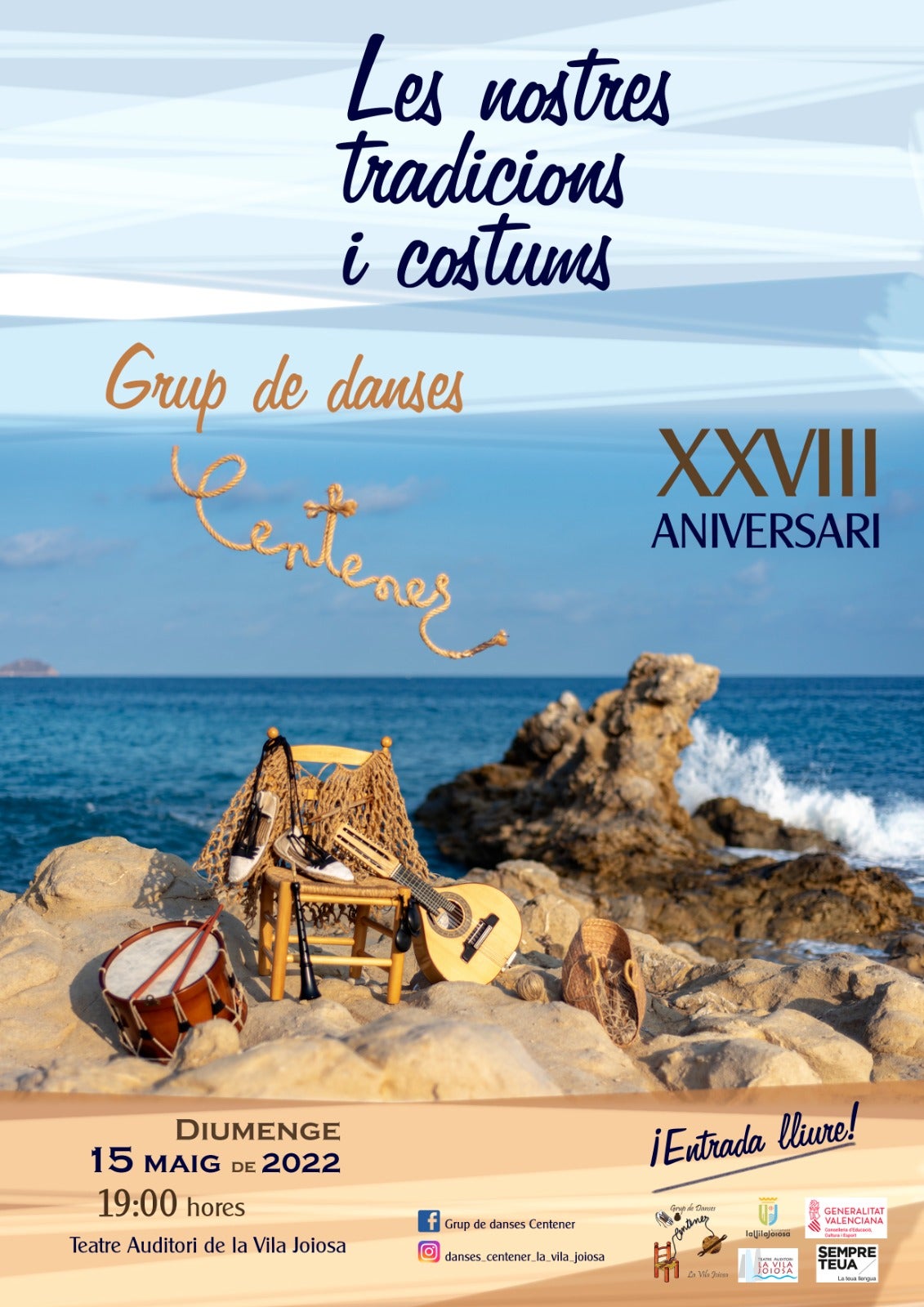 El Grup de Danses Centener celebrará su 28 aniversario este domingo El Grup de Danses Centener celebrará su 28 aniversario este domingo