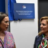 Cuca Gamarra y Teresa Mallada en la inauguración de la nueva sede del PP en Oviedo