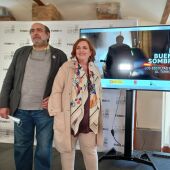 Felipe Hernández, Cristina Cuesta y Chema viejo en la presentación del documental