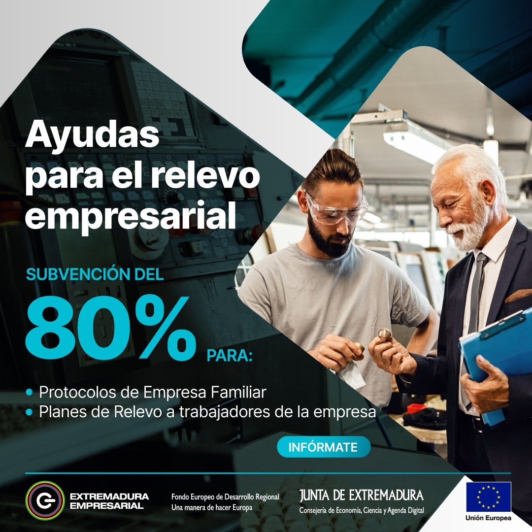 La Junta abre la convocatoria de ayudas para promover la continuidad de las pymes de Extremadura La Junta abre la convocatoria de ayudas para promover la continuidad de las pymes de Extremadura
