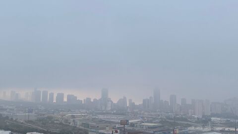 benidorm marina baixa niebla