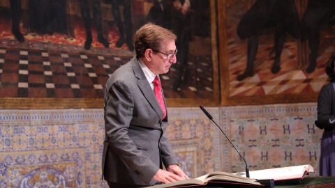 Miguel Mínguez durante la toma de posesión de su cargo Miguel Mínguez durante la toma de posesión de su cargo