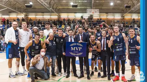 Celebración del pase a playoffs del Oviedo Baloncesto Celebración del pase a playoffs del Oviedo Baloncesto