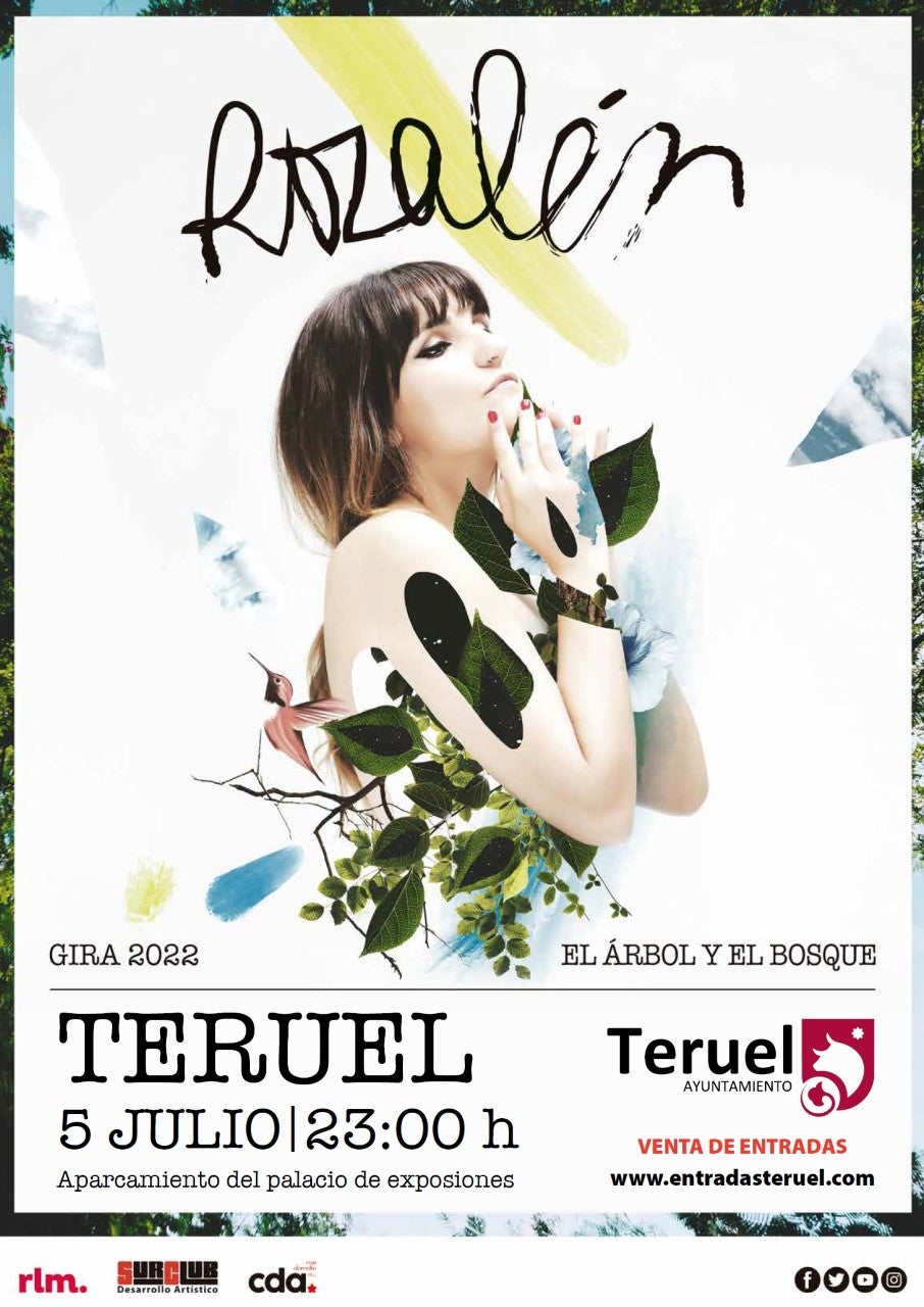 Rozalén actuará en Teruel el 5 de julio Rozalén actuará en Teruel el 5 de julio