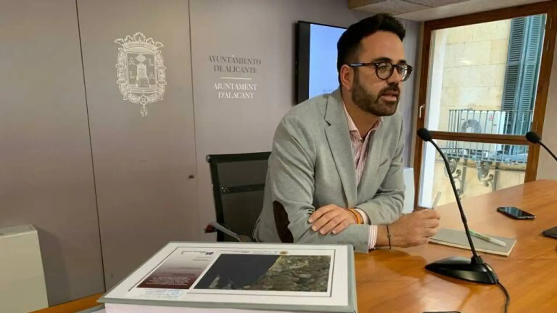 El concejal de Urbanismo, Adrián Santos Pérez