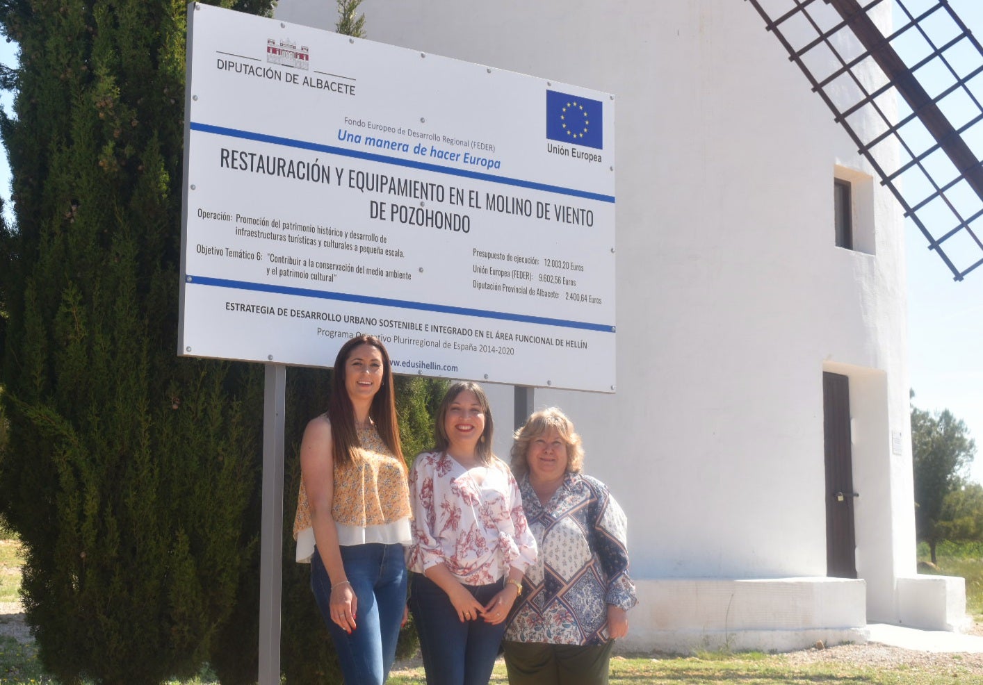 Pozohondo mejora su Molino de Viento gracias a la Diputación Pozohondo mejora su Molino de Viento gracias a la Diputación