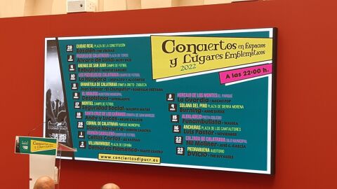 Conciertos programados en 17 localidades de Ciudad Real