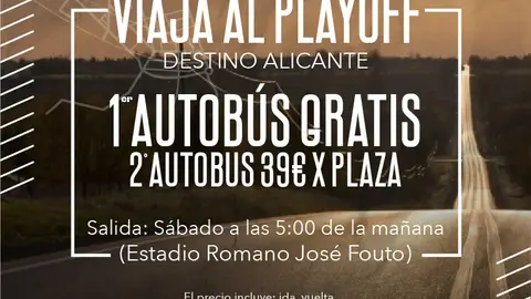 El Mérida fletará un autobús gratuito para el partido de Play Off