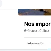 Pantallazo del grupo de facebook 'Nos importa la isla' Pantallazo del grupo de facebook 'Nos importa la isla'