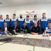 Presentación de la fase de ascenso a Plata masculina de balonmano en la sede de Unión Financiera Asturiana