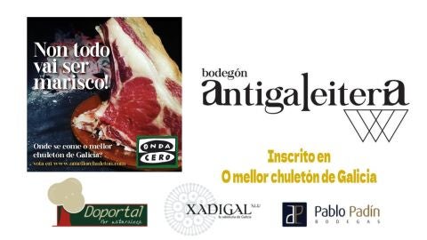 Bodeg&oacute;n Antiga Leiter&iacute;a, inscrito en O mellor chulet&oacute;n