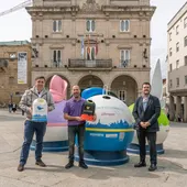 A maxia da reciclaxe toma as rúas de Ourense con iglús de Ecovidrio A maxia da reciclaxe toma as rúas de Ourense con iglús de Ecovidrio