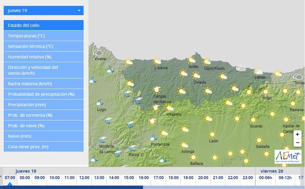 Los cielos nubosos predominarán hoy en la región Los cielos nubosos predominarán hoy en la región