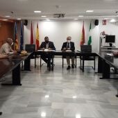 Reunión del Presidente de la CHS con varios alcaldes de la comarca de la Vega Baja    