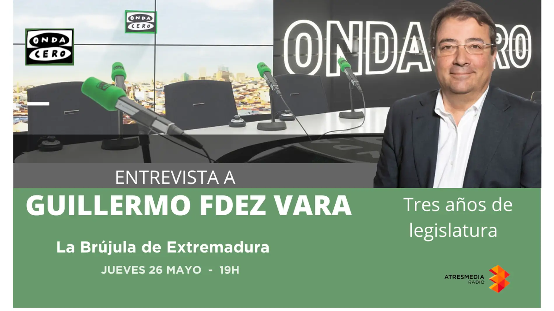 Entrevista a Guillermo Fdez Vara en Onda Cero Extremadura Entrevista a Guillermo Fdez Vara en Onda Cero Extremadura