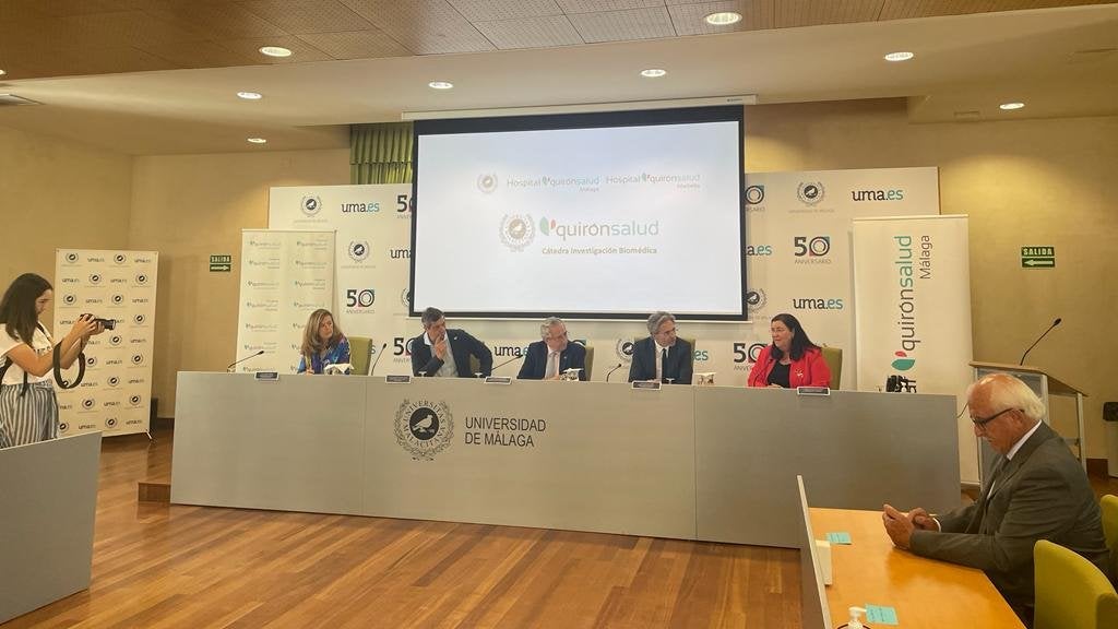 La UMA cuenta con una nueva cátedra de Investigación Biomédica de la mano de Quiron Salud La UMA cuenta con una nueva cátedra de Investigación Biomédica de la mano de Quiron Salud