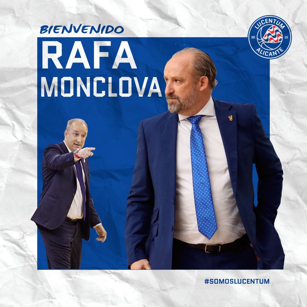 Rafa Monclova toma el testigo de Gonzalo García de Vitoria en el HLA Alicante Rafa Monclova toma el testigo de Gonzalo García de Vitoria en el HLA Alicante