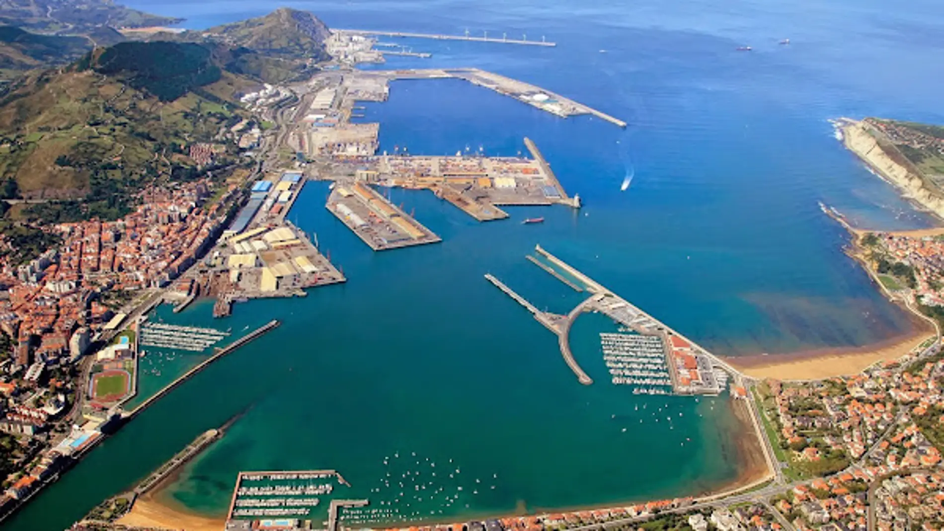 Vista  del  Puerto de  Bilbao 