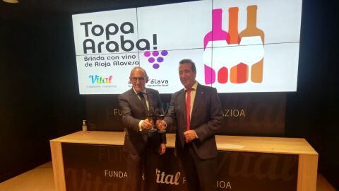 Topa Araba, brinda con vino de Rioja Alavesa