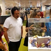 José María González, durante una visita a la exposición en El Corte Inglés José María González, durante una visita a la exposición en El Corte Inglés