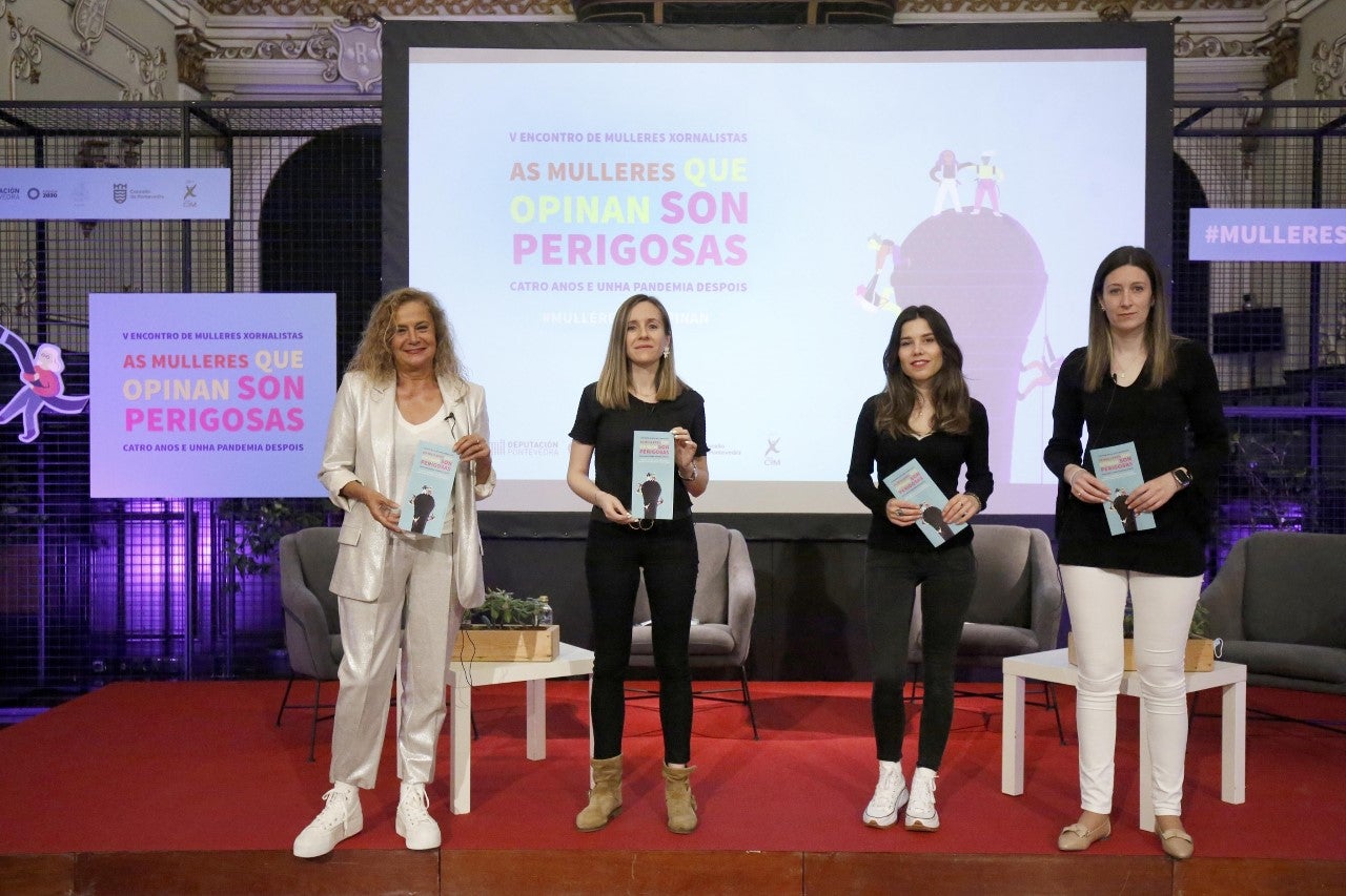 Mamen Mendizábal y Mercedes Milá entre las relatoras de "As mulleres que opinan son perigosas" Mamen Mendizábal y Mercedes Milá entre las relatoras de "As mulleres que opinan son perigosas"