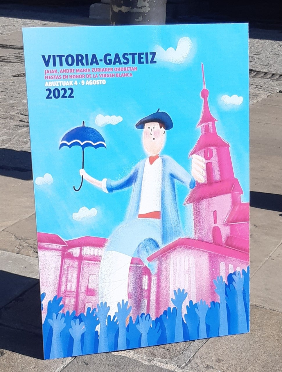 Un Celedón al estilo Godzila en el cartel de fiestas de La Blanca Un Celedón al estilo Godzila en el cartel de fiestas de La Blanca