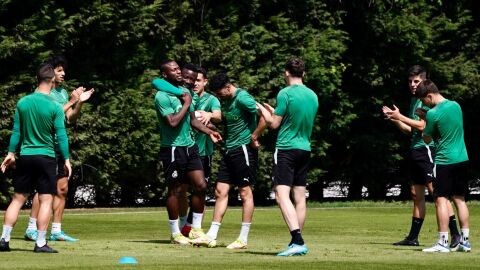 &Uacute;ltimo entrenamiento del Racing en La Albericia de la temporada
