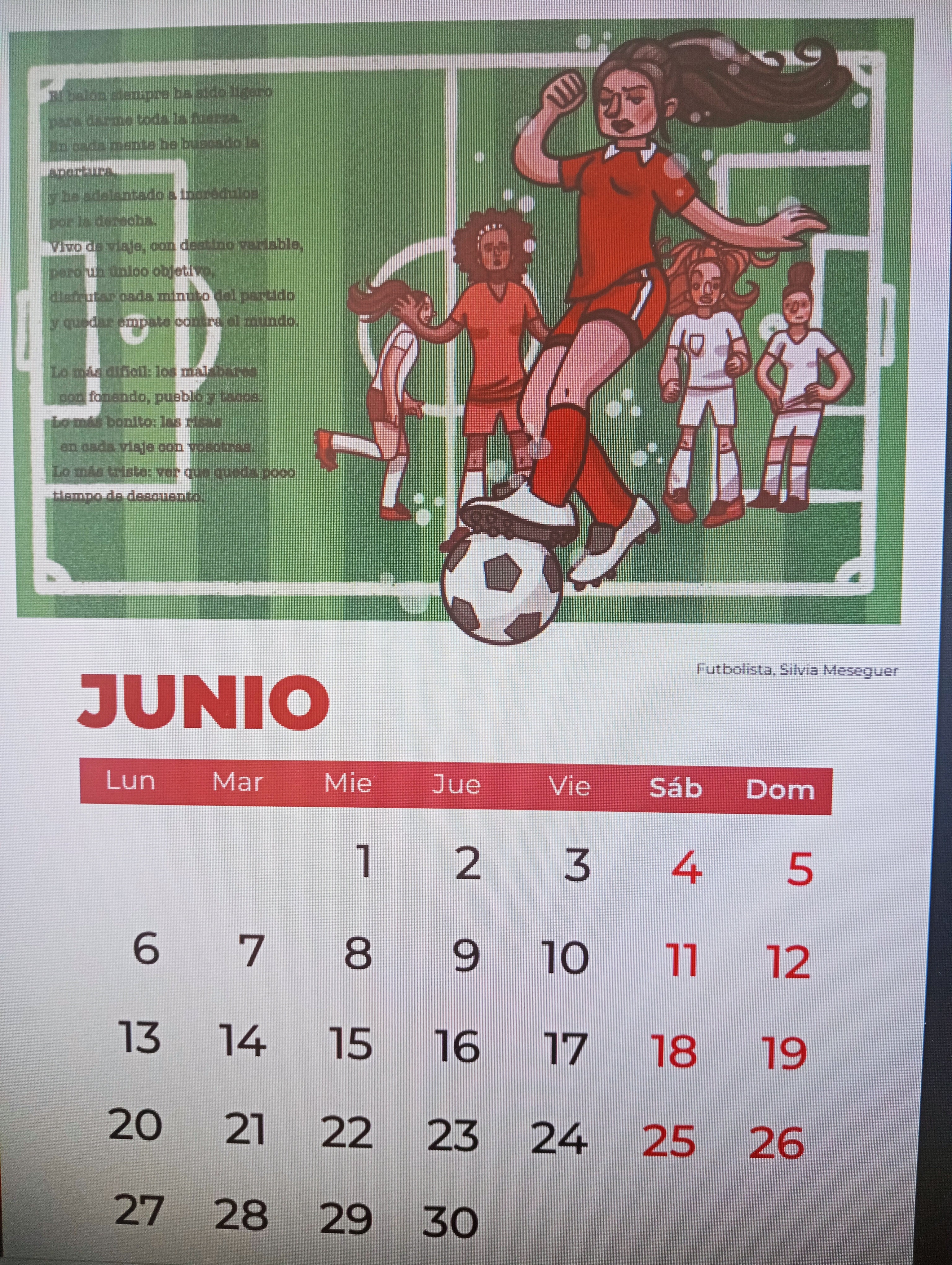 La futbolista Silvia Meseguer Pionera de Junio La futbolista Silvia Meseguer Pionera de Junio