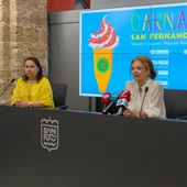 Mar Suarez en rueda de prensa Mar Suarez en rueda de prensa