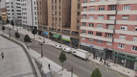 Calles de Oviedo, pisos, sector inmobiliario - EUROPA PRESS - Archivo