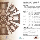 El Consorcio organiza en Toledo el I Curso de Carpintería de Armar Histórica 