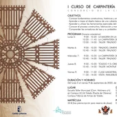 El Consorcio organiza en Toledo el I Curso de Carpintería de Armar Histórica El Consorcio organiza en Toledo el I Curso de Carpintería de Armar Histórica